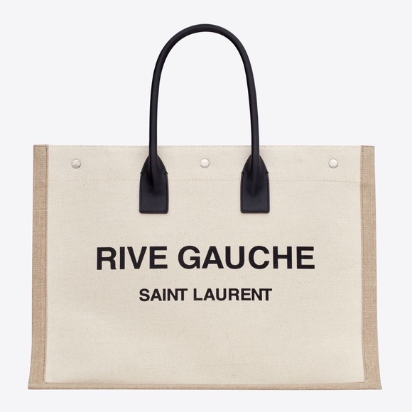 Saint Laurent Handbags - Saint Laurent "Rive Gauche" Canvas Tote